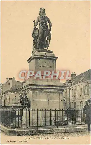 Ansichtskarte AK Chartres La Statue de Marceau