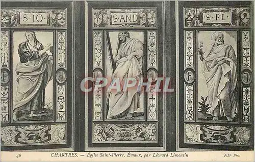 Cartes postales Chartres Eglise Saint Pierre Eutaux par Leonard limousin