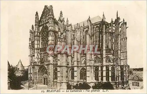 Ansichtskarte AK Beauvais La Cathedrale Vue Generale