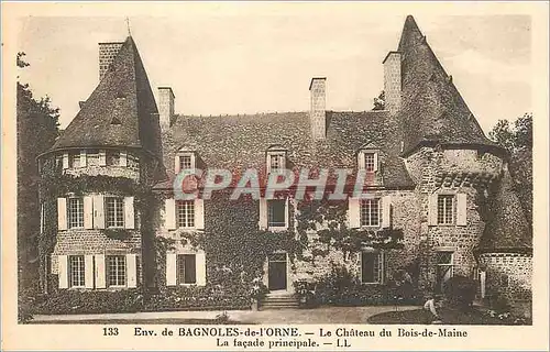 Cartes postales Environs de Bagnoles de l'Orne Le Chateau du Bois de Maine La facade Principale
