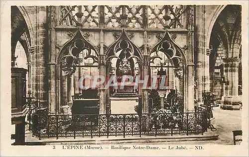 Ansichtskarte AK L'Epine (Marne) Basilique Notre Dame Le Jube