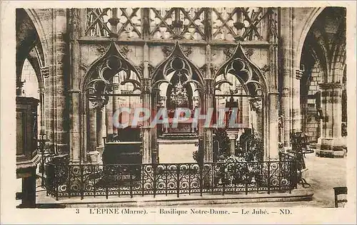 Cartes postales L'Epine (Marne) Basilique Notre Dame Le Jube