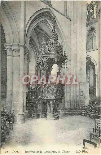 Ansichtskarte AK Dol Interieur de la Cathedrale La Chaire