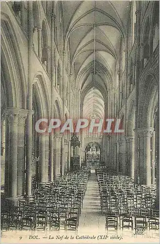 Cartes postales Dol La Nef de la Cathedrale (XIIe Siecle)