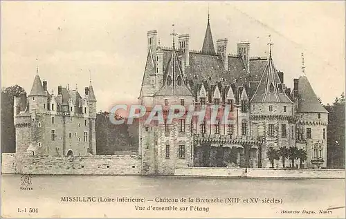 Ansichtskarte AK Missillac (Loire Interieure) Chateau de la Brestesche (XIIIe et XVe Siecles) Vue D'Ensemble sur
