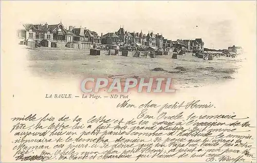 Cartes postales La Baule La Plage (carte 1900)