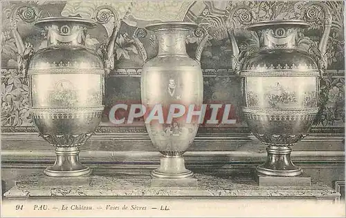 Cartes postales Pau Le Chateau Vases de Sevres