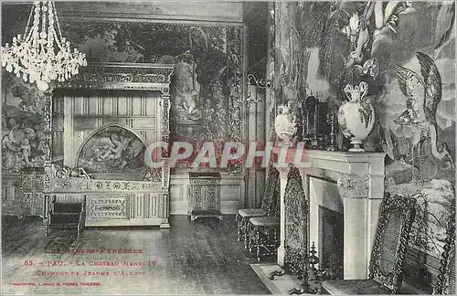 Ansichtskarte AK Pau Le Chateau d'Henri IV Les Basses Pyrenees Chambre de Jeanne d'Albret