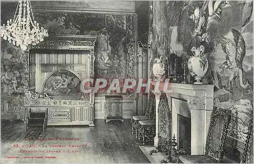 Cartes postales Pau Le Chateau d'Henri IV Les Basses Pyrenees Chambre de Jeanne d'Albret