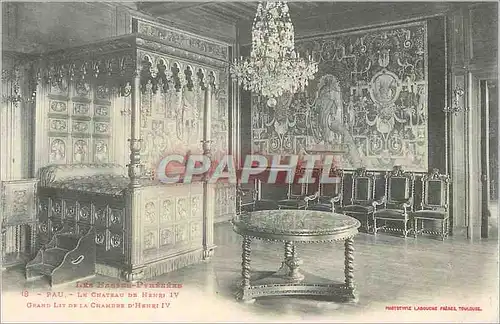 Ansichtskarte AK Pau Le Chateau d'Henri IV Grand Litde la Chambre d'Henri IV Les Basses Pyrenees