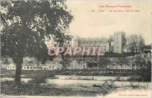 Cartes postales Pau Le Chateau Vue du Sud Les Basses Pyrenees