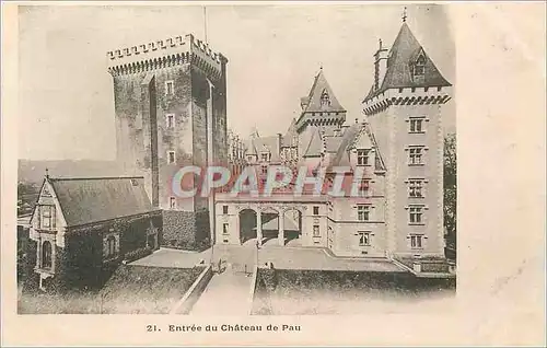 Cartes postales Entree du Chateau de Pau