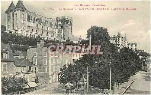 Ansichtskarte AK Le Chateau Henri IV vue Prise de la Place de la Monnaie