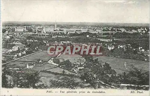 Cartes postales Pau Vue Generale prise de Guindalos