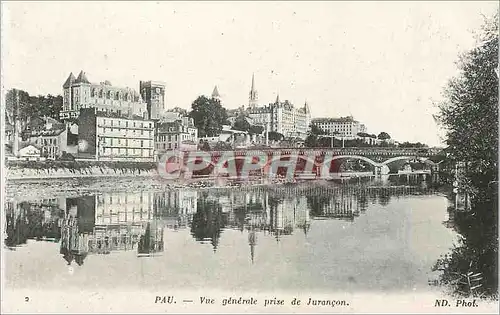 Cartes postales Pau Vue Generale Prise de Jurancon