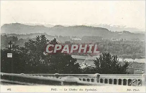 Cartes postales Pau La Chaine des Pyrenees