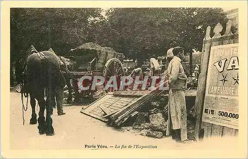 Moderne Karte Paris Vecu La Fin de l'Exposition