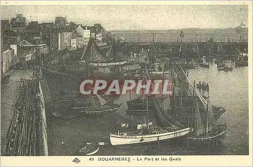 Cartes postales moderne Douarnenez Le Port et les Quais Bretagne Bateaux