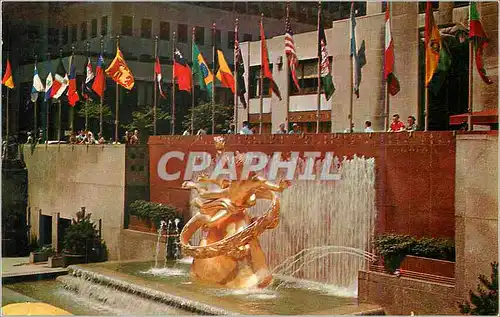 Cartes postales moderne Prometheus Fountain Rockefeller Center New York City