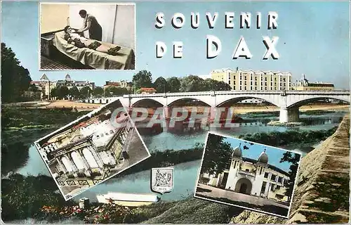 Moderne Karte Souvenir de Dax (Landes)
