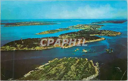 Cartes postales moderne Bailey Island Located in the Brunswick Bath Area with Joquish Island in the Foreground