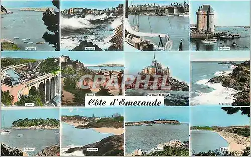 Cartes postales moderne Cote d'Emeraude Cancalle Parame St Malo St Servan Dinan