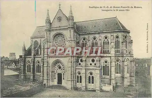Cartes postales Basilique de N D de Bonne Nouvelle de Rennes Inauguree le 24 Mars 1904