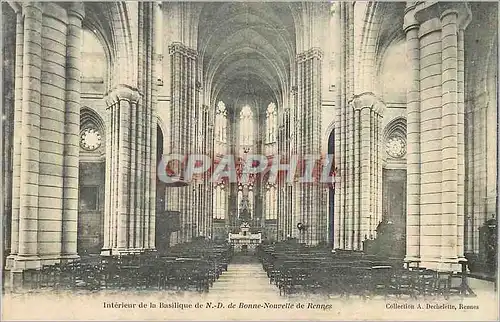 Ansichtskarte AK Rennes Interieur de la Basilique de N D de Bonne Nouvelle