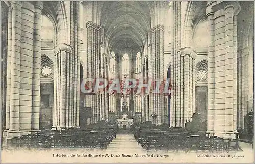 Cartes postales Rennes Interieur de la Basilique de N D de Bonne Nouvelle