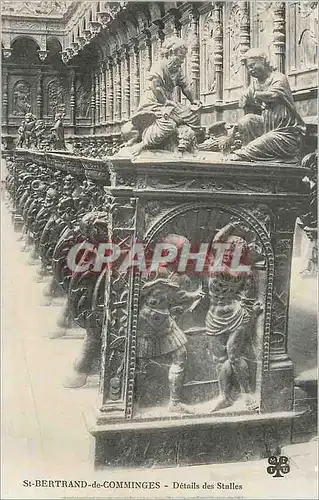 Cartes postales St Bertrand de Comminges Details des Stalles