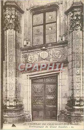 Cartes postales Chateau de Chaumont sur Loire Soubassement du Grand Escalier