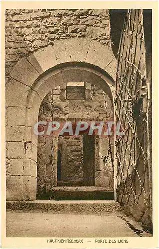 Cartes postales Haut Koenigsbourg Porte des Lions