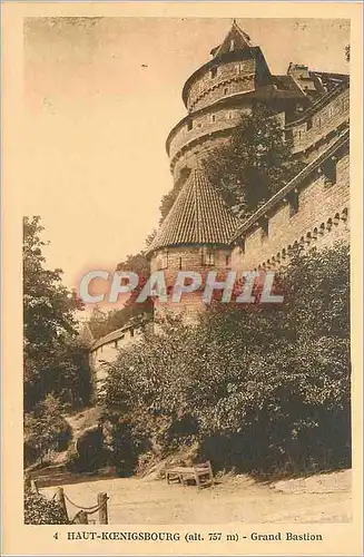 Cartes postales Haut Koenigsbourg (alt 757 m) Grand Bastion