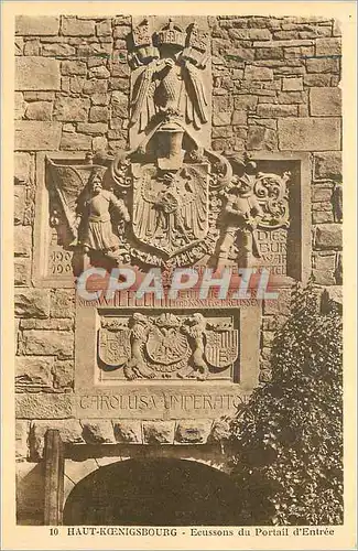 Cartes postales Haut Koenigsbourg Ecussons du Portail d'Entree