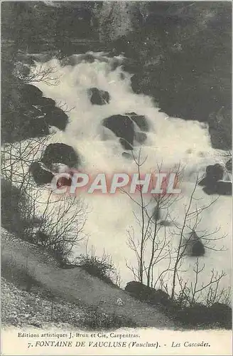 Cartes postales Fontaine de Vaucluse (Vaucluse) Les Cascades