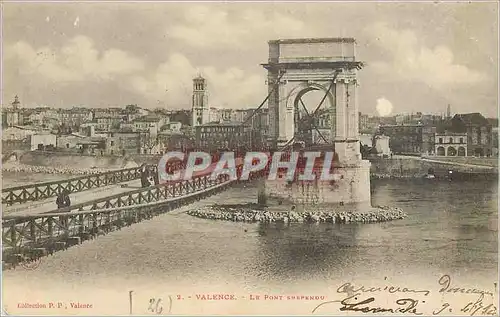 Cartes postales Valence Le Pont Suspendu