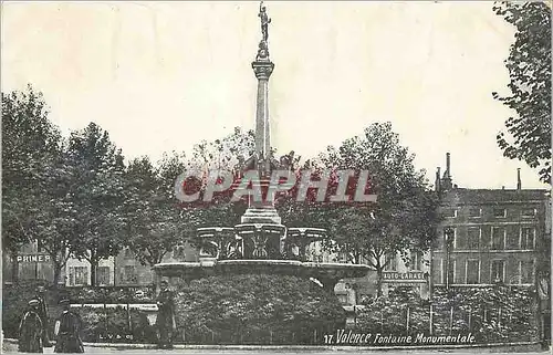 Cartes postales Valence FOntaine Monumentale