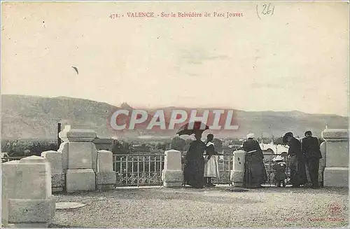 Cartes postales Valence sur la belvedere au Parc Jouvet