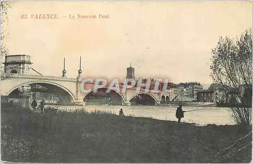 Cartes postales Valence Le Nouveau Pont Peche