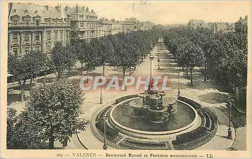 Ansichtskarte AK Valence Boulevard Bancel et Fontaine Monumentale