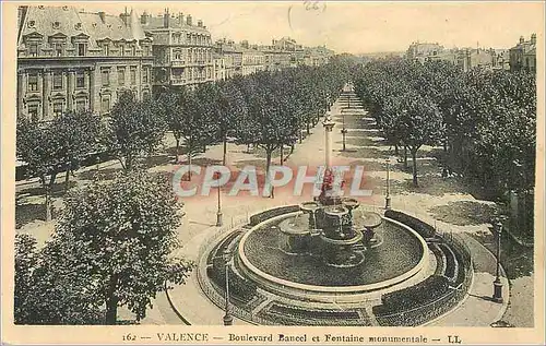 Cartes postales Valence Boulevard Bancel et Fontaine Monumentale