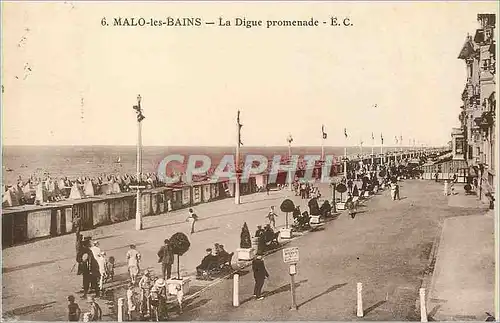 Cartes postales Malo les Bains La Digue Promenade