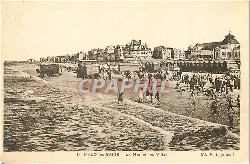 Cartes postales Malo les Bains La Mer et les Villas