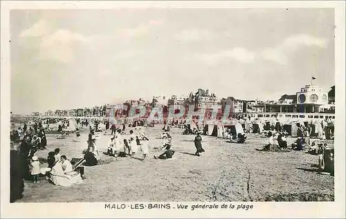 Cartes postales moderne Malo les Bains Vue Generale de la Plage