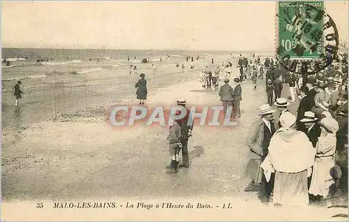 Ansichtskarte AK Malo les Bains La Plage a l'Heure du Bain