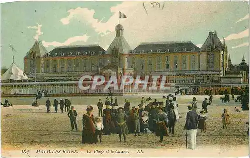Cartes postales Malo les Bains La Plage et le Casino