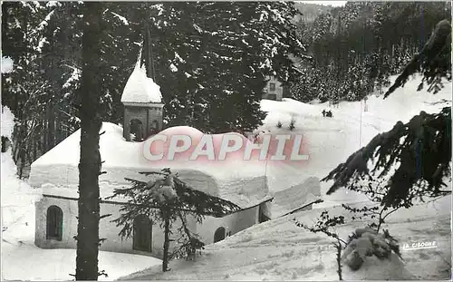 Moderne Karte Ventron (Vosges) Ermitage et Chapelle du Venerable Frere Joseph en Hiver (Alt 900 m)