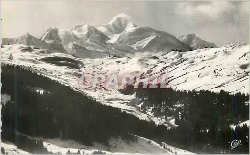 Cartes postales moderne Morzine (Haute Savoie) Alt 1000 m Le Mont Blanc (4810 m)