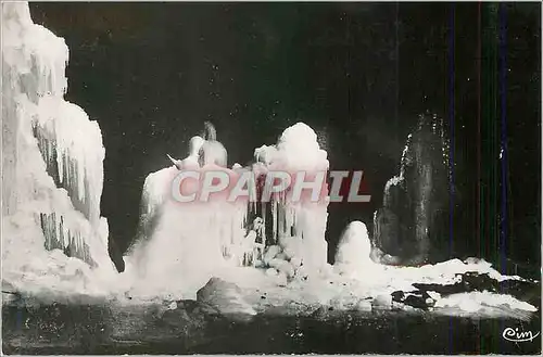 Cartes postales moderne Chaux les Passavant (Doubs) Interieur de la Grotte de la Glaciere Profondeur 60 m