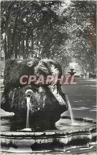 Moderne Karte Aix en Provence la Fontaine Thermale et le Cours Mirabeau